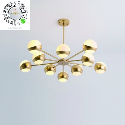 現代個性創(chuàng)意家用客廳臥室魔豆球吊燈北歐風格餐廳吧臺玻璃球燈具