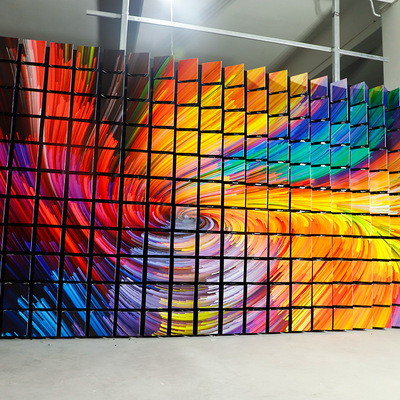 機械矩陣動態(tài)翻轉屏